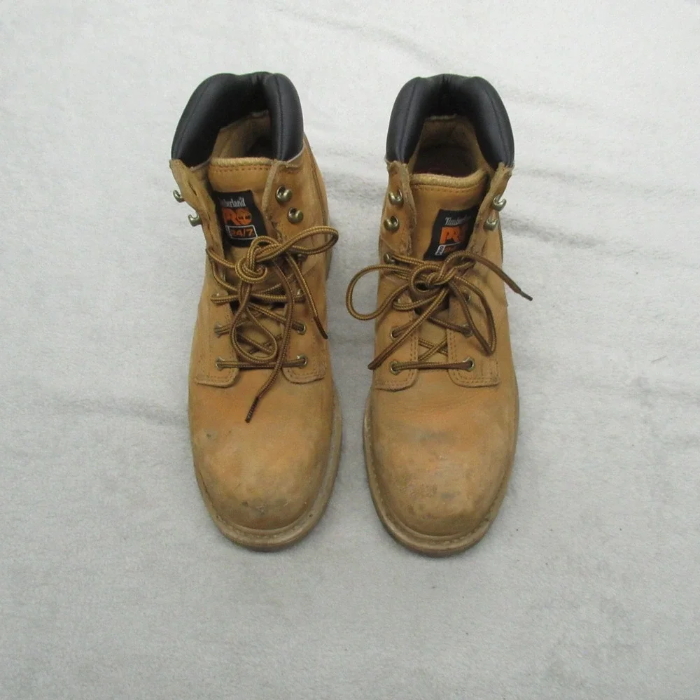 Timberland PRO Mens 11 Work Boots Brown Pit Boss 6